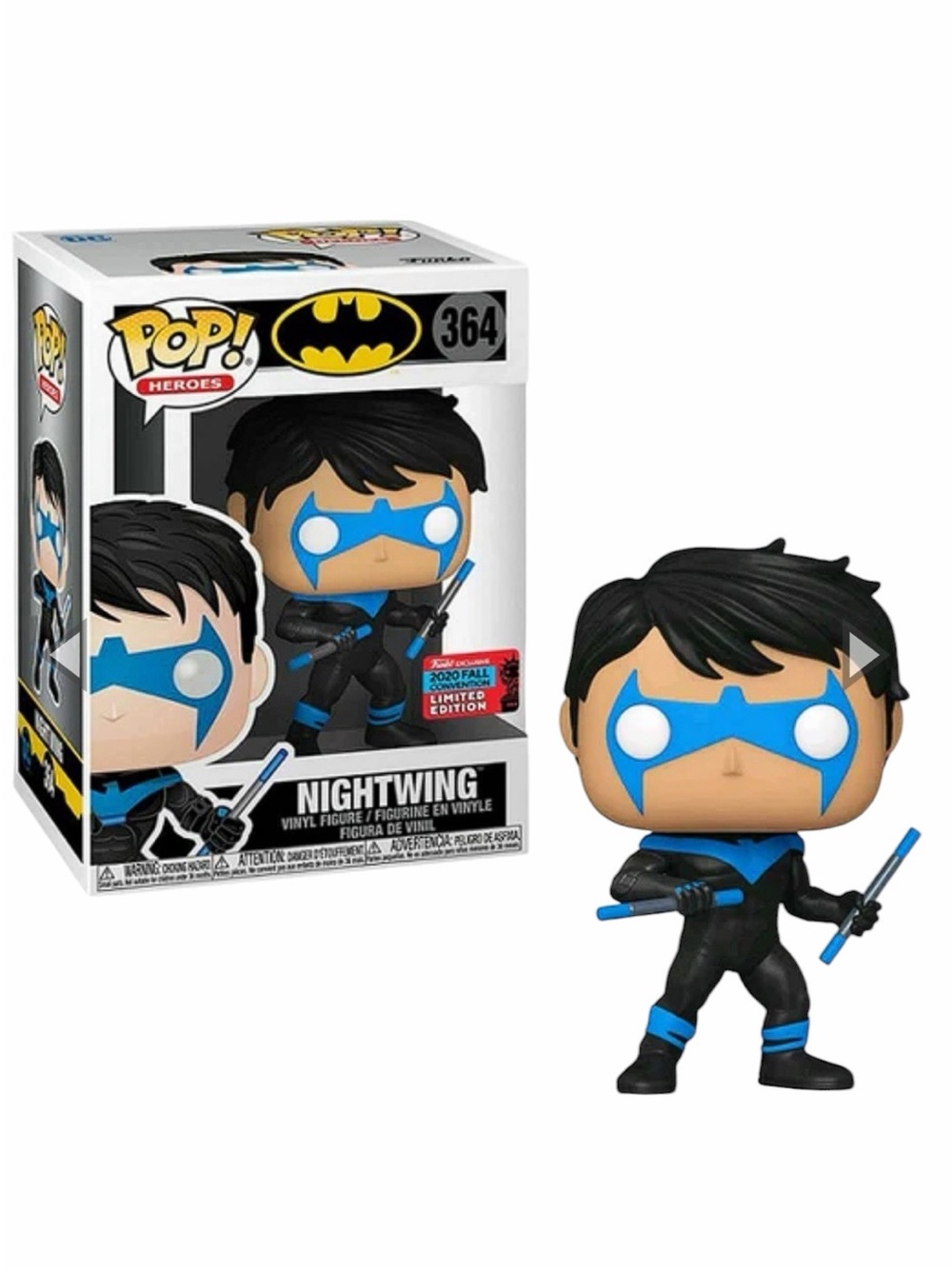 Vaulted 2020 Fall Con Ltd Edition Batman Nightwing (Escrima Sticks) Funko Pop